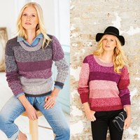 Strickanleitung Stylecraft Batik Swirl DK No. 9482 Pullover und Handschuhe