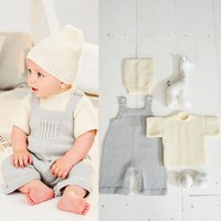 Strickanleitung  Stylecraft Bambino DK No. 9498 Latzhose, Shirt und Mütze