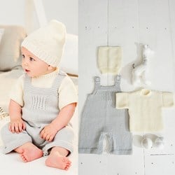 Strickanleitung  Stylecraft Bambino DK No. 9498 Latzhose, Shirt und Mütze