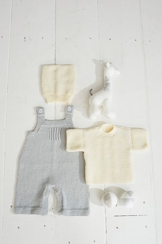 Strickanleitung  Stylecraft Bambino DK No. 9498 Latzhose, Shirt und Mütze-3