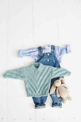 Strickanleitung  Stylecraft Bambino DK No. 9500 Babystrickjacke und Pullover-3