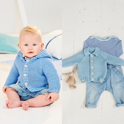 Strickanleitung  Stylecraft Bambino DK No. 9505 Jungen Strickjacken