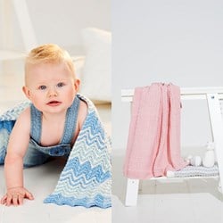 Strickanleitung  Stylecraft Bambino DK No. 9506 Babydecken