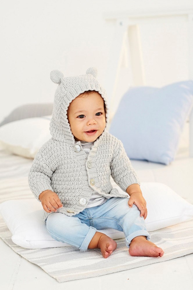 Strickanleitung Stylecraft Bambino DK No. 9529 Baby Hoodies Wollplatz