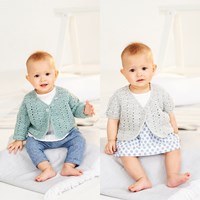 Häkelanleitung  Stylecraft Bambino DK No. 9532 Baby Strickjacken