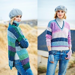 Strickanleitung Stylecraft Batik Swirl DK No. 9535 Pullover und Handschuhe