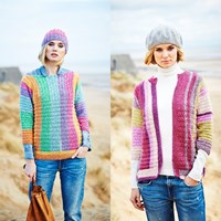 Strickanleitung Stylecraft Batik Swirl DK No. 9537 Pullover, Jacke und Mütze