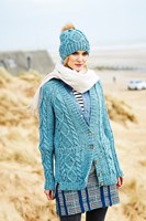 Strickanleitung Stylecraft Special Aran With Wool No. 9554 Jacke, Loop und Mütze-2
