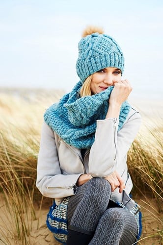 Strickanleitung Stylecraft Special Aran With Wool No. 9554 Jacke, Loop und Mütze-3