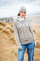 Strickanleitung Stylecraft Special Aran With Wool No. 9556 Pullover, Mütze und Handschuhe-2
