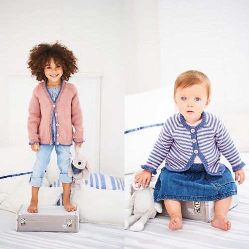 Strickanleitung  Stylecraft Bambino DK No. 9602 Kinder Strickjacken
