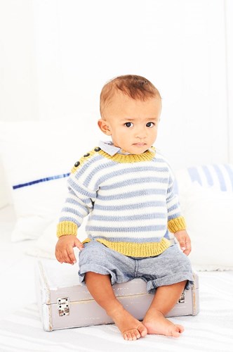 Strickanleitung  Stylecraft Bambino DK No. 9603 Jungenpullover-2