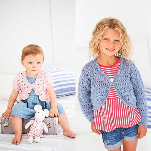 Strickanleitung  Stylecraft Bambino DK No. 9604 Mädchen Bolero's