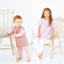 Häkelanleitung Stylecraft Bambino DK No. 9607 Kinderkleider