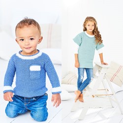 Häkelanleitung Stylecraft Bambino DK No. 9609 Pullover und Tunika