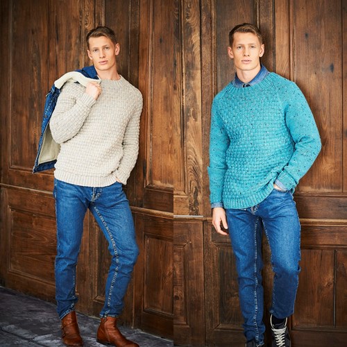 Strickanleitung Stylecraft Life DK No. 9652 Herrenpullover