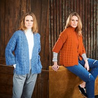 Strickanleitung Stylecraft Life DK No. 9655 Jacke und Weste