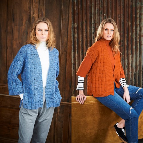 Strickanleitung Stylecraft Life DK No. 9655 Jacke und Weste