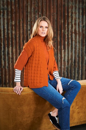 Strickanleitung Stylecraft Life DK No. 9655 Jacke und Weste-2