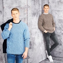 Strickanleitung Stylecraft Special Aran With Wool No. 9659 Herrenpullover