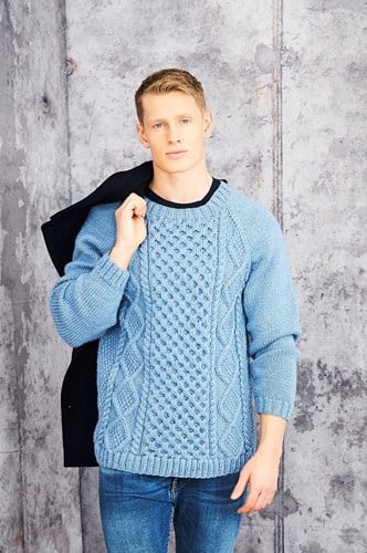 Strickanleitung Stylecraft Special Aran With Wool No. 9659 Herrenpullover-2