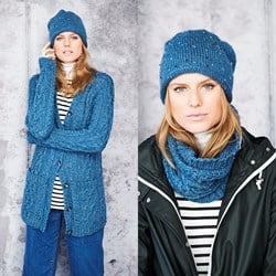Strickanleitung Stylecraft Special Aran With Wool No. 9660 Jacke, Loop und Mütze