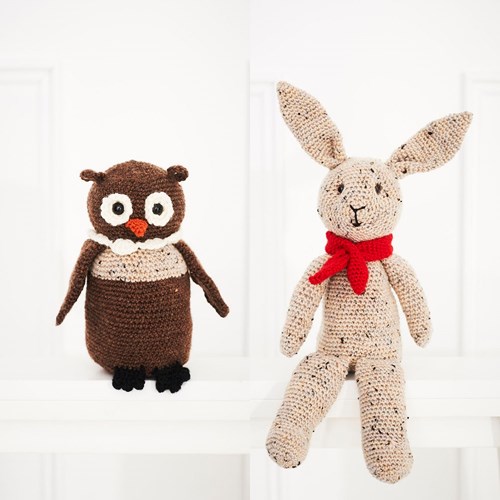Häkelanleitung Stylecraft Life DK No. 9666 Hase und Eule