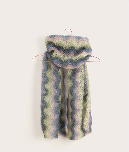 Strickanleitung Essentials Super Kid Mohair Loves Silk Print Retro Schal-2