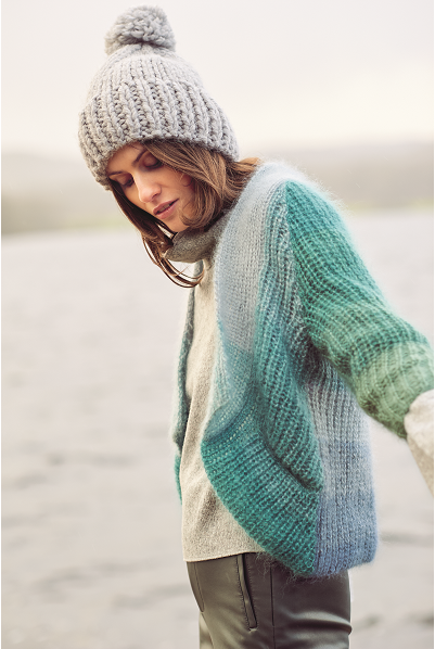 Essentials Super Kid Mohair Loves Silk Colourlove Strickjacke