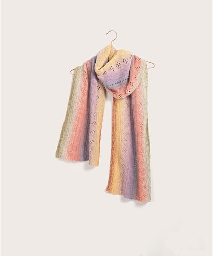 Strickanleitung Creative Cotton Dégradé Lucky 8 Ajour Schal-2