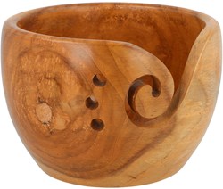 Scheepjes Yarn Bowl teakholz 15x10cm dunkel
