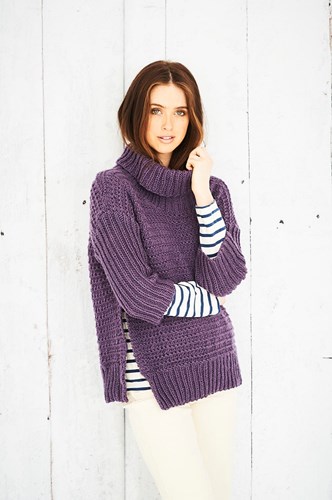 Strickanleitung Stylecraft Bellissima Chunky No. 9694 Pullover und Poncho-3