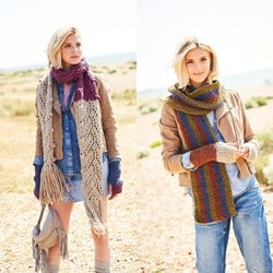 Strickanleitung Stylecraft Life Super Chunky No. 9734 Schals und Handstulpen
