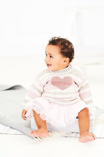 Strickanleitung Stylecraft Bambino Prints DK No. 9745 Babypullover und Jacke-2