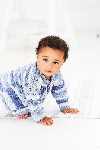 Strickanleitung Stylecraft Bambino Prints DK No. 9746 Babyjacken-2