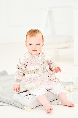 Strickanleitung Stylecraft Bambino Prints DK No. 9746 Babyjacken-3