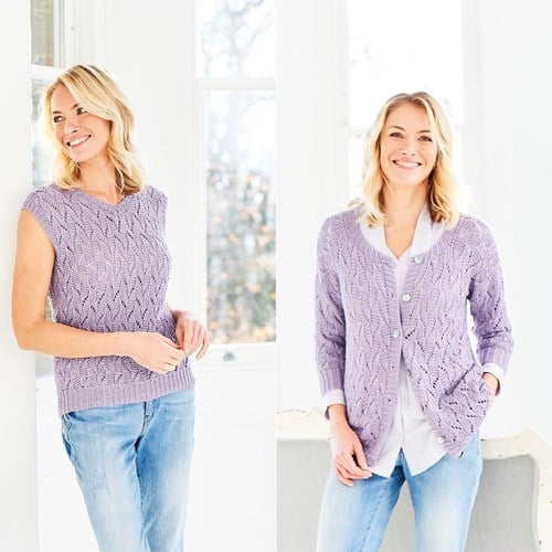Strickanleitung Stylecraft Naturals - Bamboo + Cotton DK No. 9752 Twinset