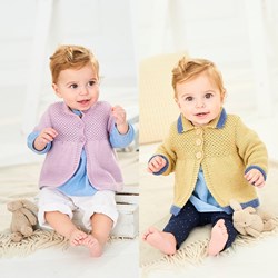 Strickanleitung  Stylecraft Bambino DK No. 9756 Babyjacken