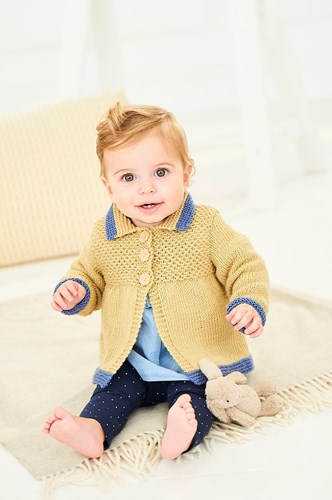 Strickanleitung  Stylecraft Bambino DK No. 9756 Babyjacken-3