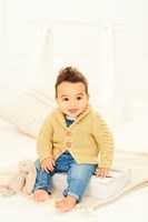 Strickanleitung  Stylecraft Bambino DK No. 9760 Baby Strickjacke mit Zopfmuster-2