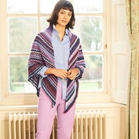 Häkelanleitung Stylecraft Cabaret DK No. 9781 Poncho und Schal-3