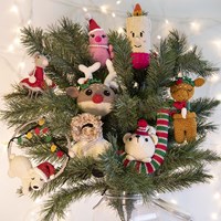 Reh Weihnachtsbaumanhänger Häkelpaket-3