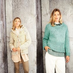 Strickanleitung Stylecraft Special XL Tweed Super Chunky No. 9808 Jacke und Pullover