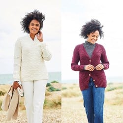 Strickanleitung Stylecraft Softie Chunky No. 9817 Pullover und Jacke