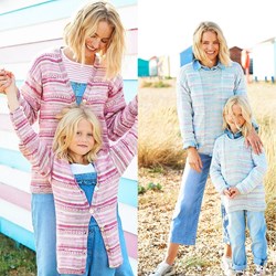 Strickanleitung Stylecraft You & Me DK No. 9821 Pullover und Jacke