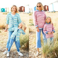 Strickanleitung Stylecraft You & Me DK No. 9825 Pullover und Jacke