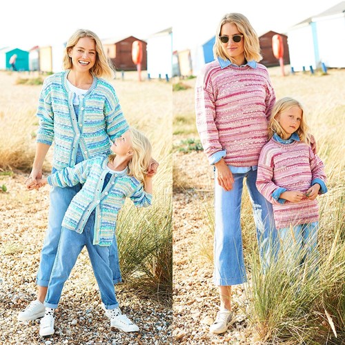 Strickanleitung Stylecraft You & Me DK No. 9825 Pullover und Jacke
