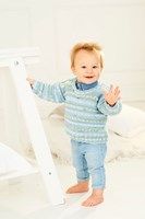Strickanleitung Stylecraft Bambino Prints DK No. 9846 Babyjacke und Pullover-2