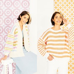 Strickanleitung Stylecraft Bellissima DK No. 9852 Pullover und Jacke
