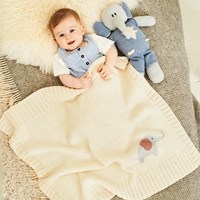 Strickanleitung Stylecraft Bellissima DK No. 9854 Adam & Astrid Elefant und Decke
